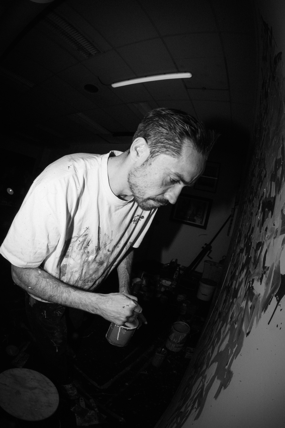 Framed artwork detail by Nicolas Herbé.